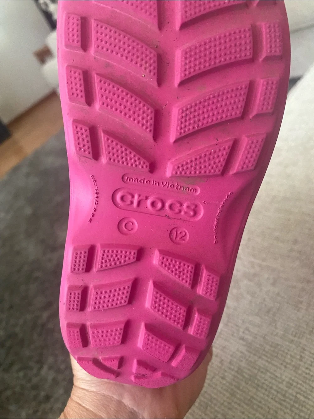 CROCS Kids Hot Pink Rain & Snow Boots